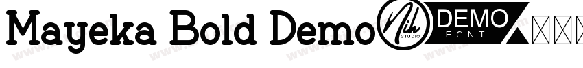 Mayeka Bold Demo字体转换